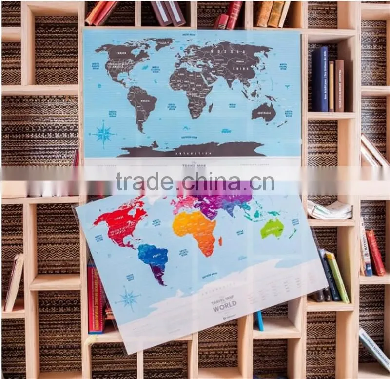 Scratchable Off World Map Large Places I've Been World Travel Map Great Scratchable World Map Gift For Any Traveller AMA-11
