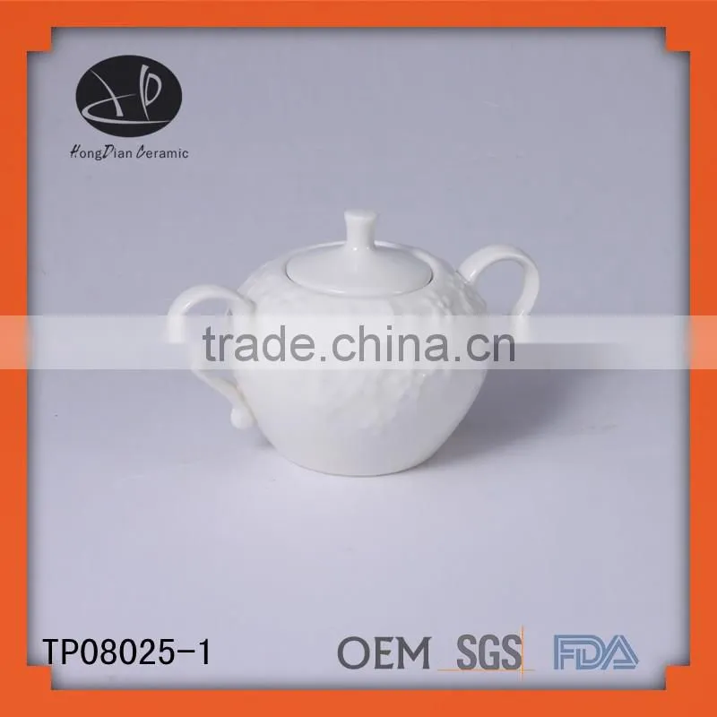 hotel arabic coffee sets for banquet, ceramic embossed tableware set,China homeware