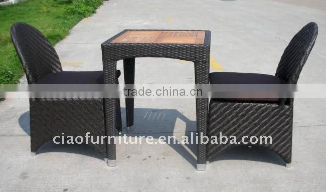 Leisure outdoor rattan furniture garden coffee table set