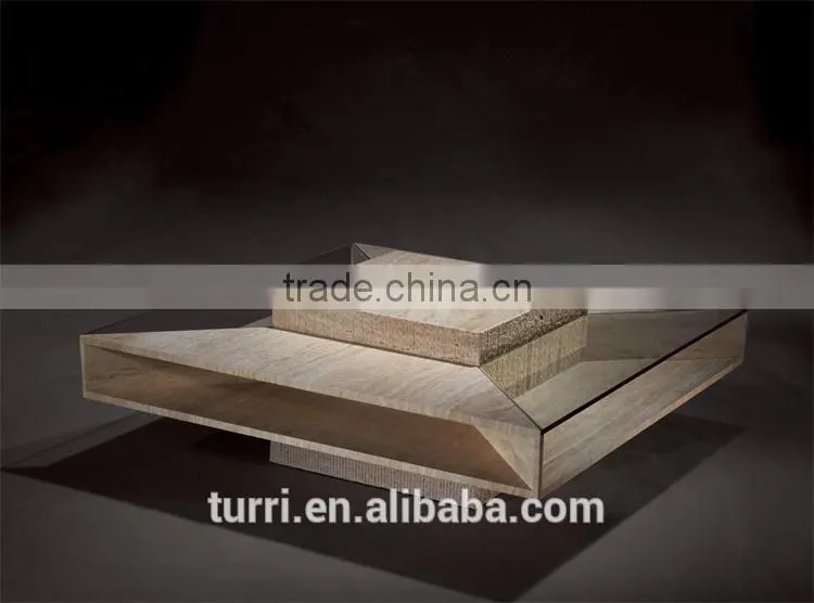 modern travertine and glass living room coffee table designs