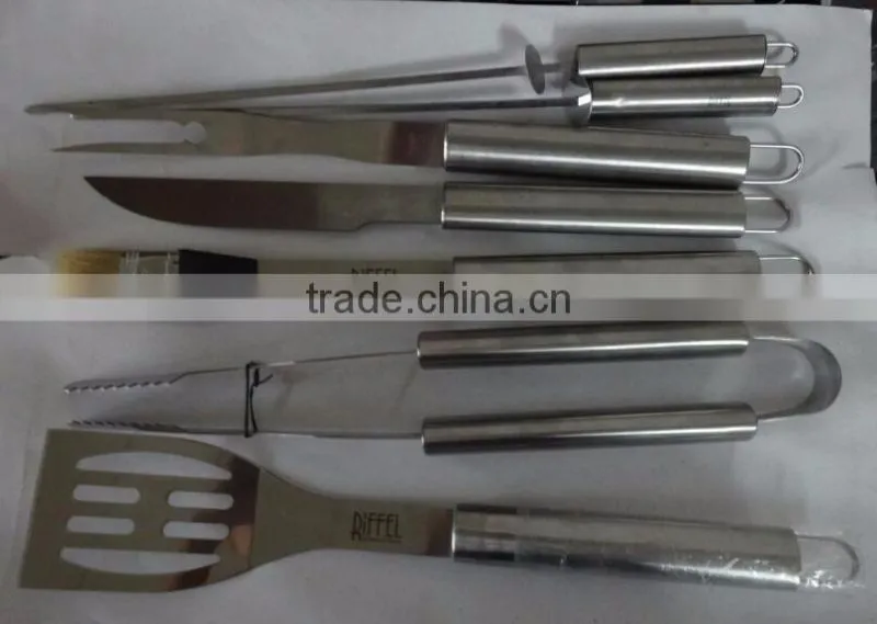 Wholesale stainless steel barbecue tool set with case