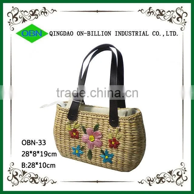 Hot sale cheap beach bag woven corn bag