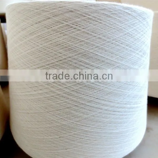 Pure cotton yarn 21s/2 carded and open end in raw white pattern high quality