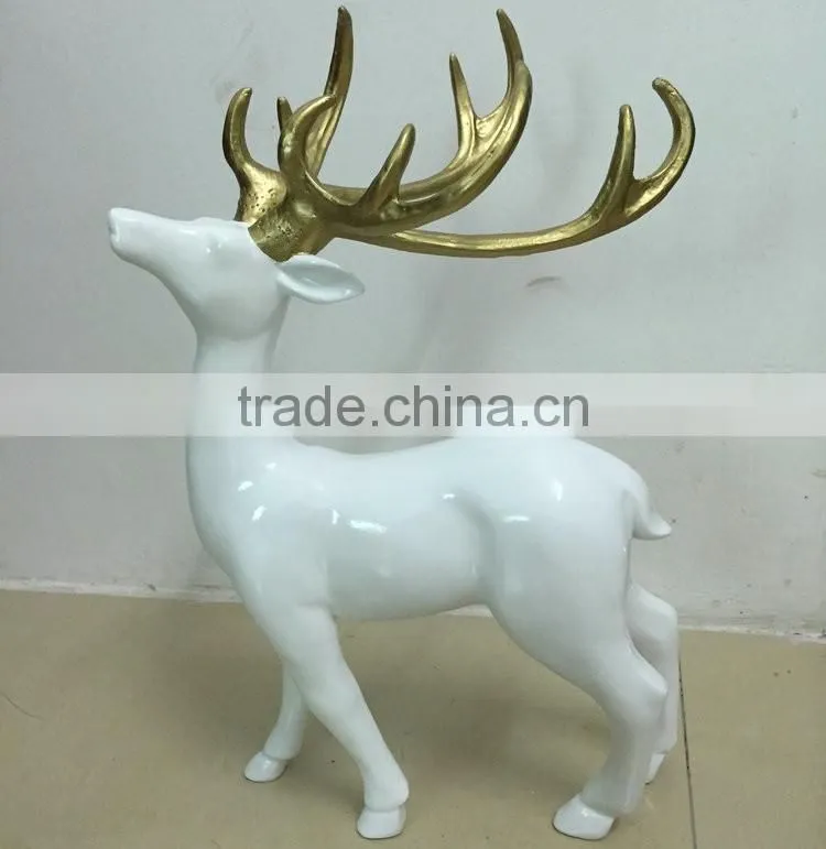 Polyresin deer figure decoration