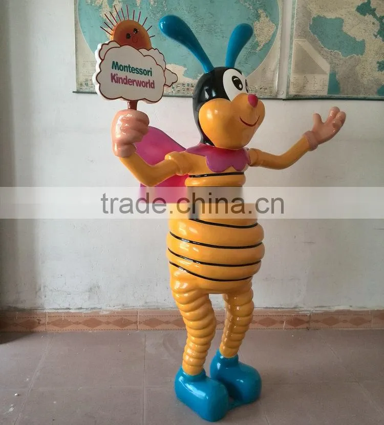 Fiberglass bumble bee figure statue