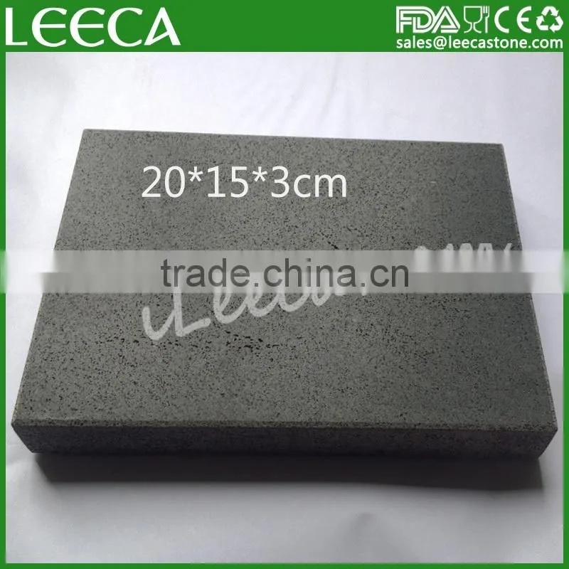 LEECA 3 cm thickness stone/hot lava stone/ grill stone set