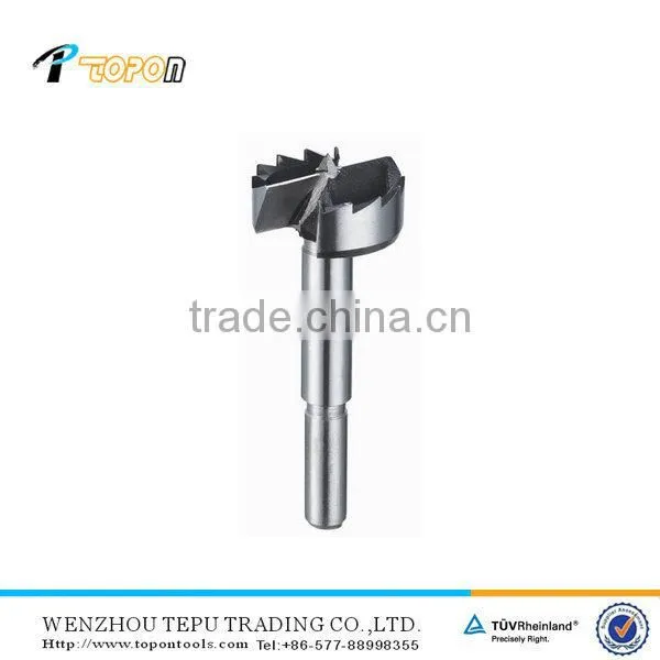 Forstner bit with silver body