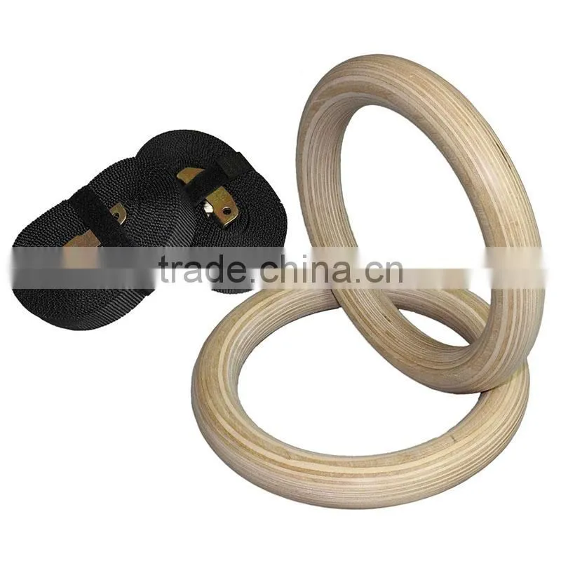 High Grade Professional wood Gym Rings