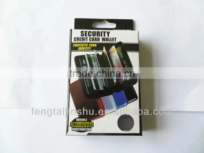 pattern design Aluminium Credit Card Holder Aluminum wallet
