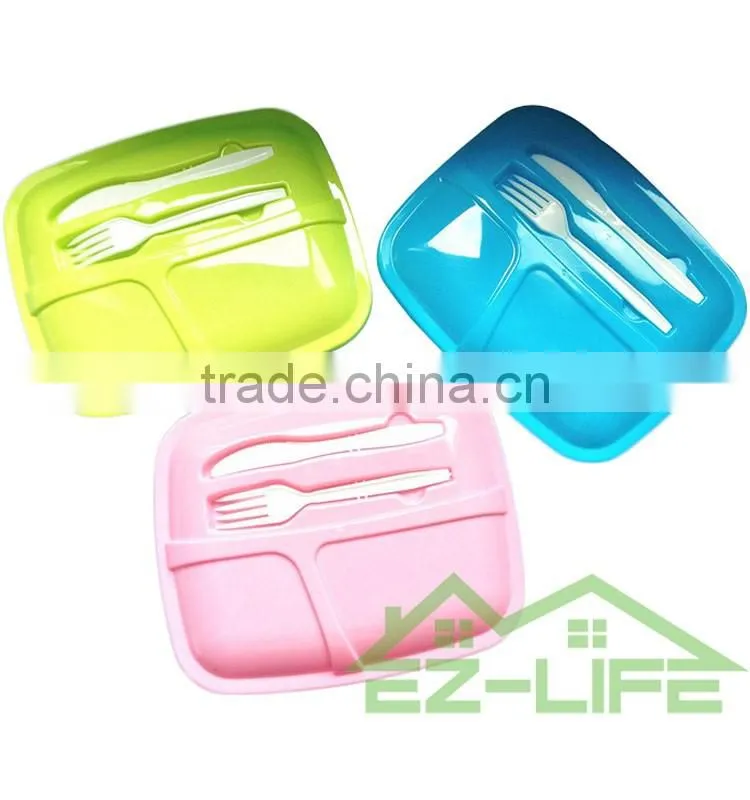 high quality meal prep premium bento lunch box containers- 3 compartment set with lids durable & reusable for kids and adulte