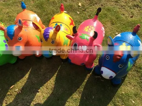 PVC Inflatable jumping animal/pony horse