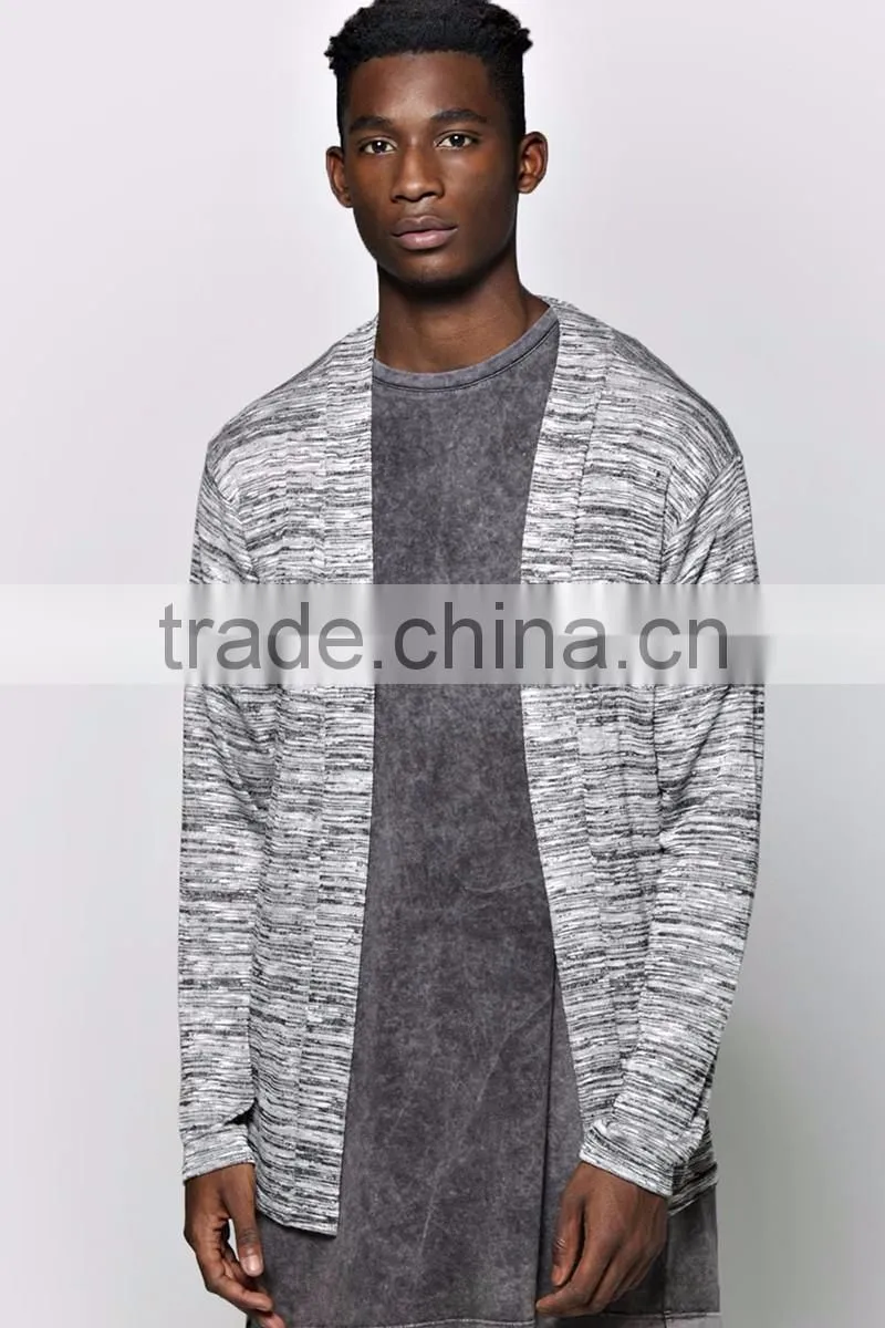 latest fashion men cardigan without buttons