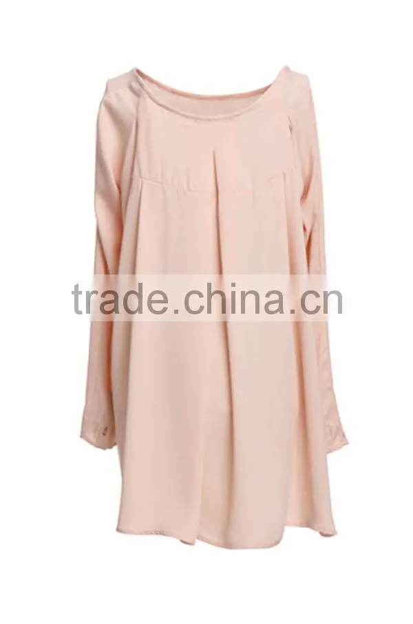 new fashion casual garment OEM plain long length t-shirts