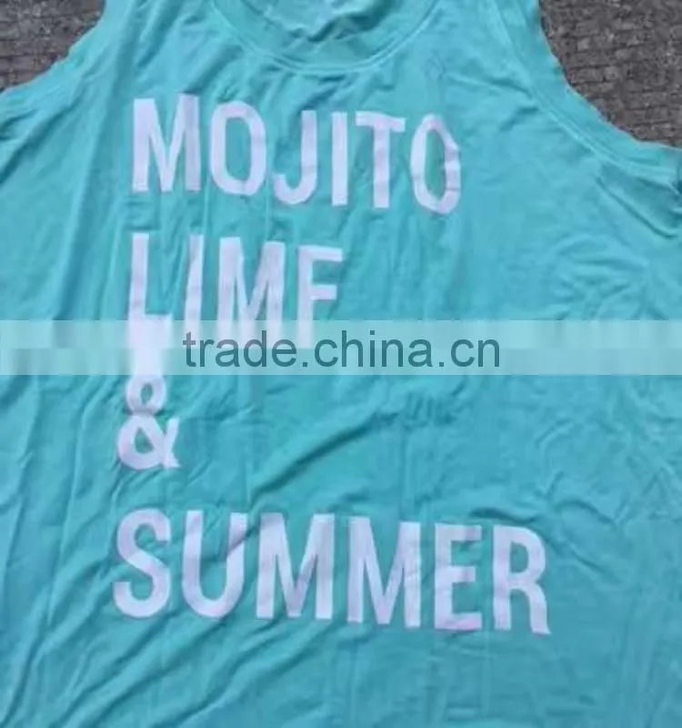 Ladies china stock apparel cotton gym tank top