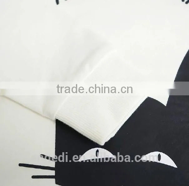 Cat pattern cool design wholesale kids custom made pullover sweatshirt hoodies