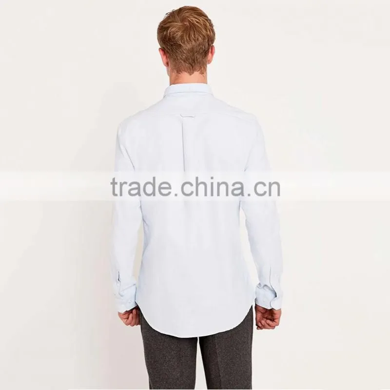 2015 new model white 100% cotton dress shirt mens classic shirts