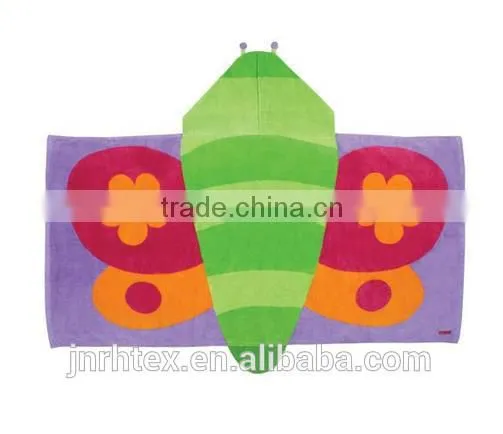 Custom soft cotton printing hooded towel