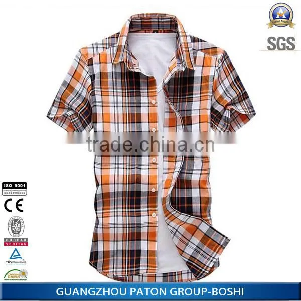 Wholesale Clothing Latest Men's Plaid Casual Shirts Of Pictures With Good Price