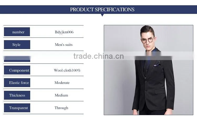 Formal Business Mens Slim Fits Blazer Business Black