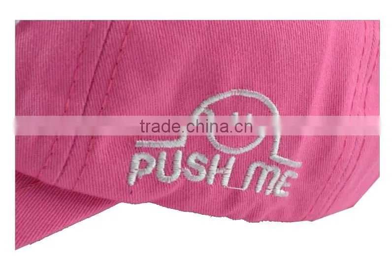 pink baseball hat