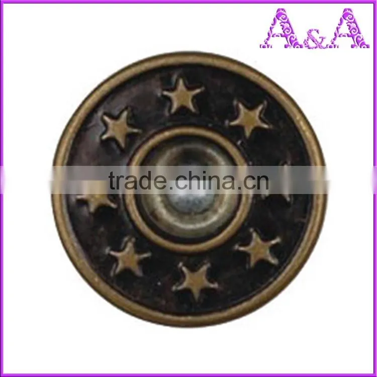 Supply top quality BRASS JEANS BUTTONS jeans buttons 18L-40L