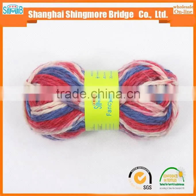 alibaba china yarn supplier hot sales high quality small order chunky acrylic polyester blended yarn for hand knitting