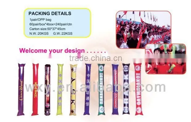 Hot Selling Auto-inflate cheering stick