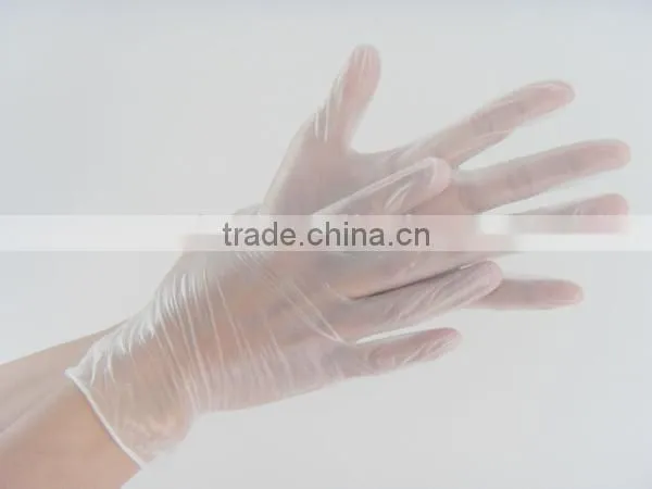 CE&ISO approved food grade processing vinyl pvc powdered & powdered free disposable gloves