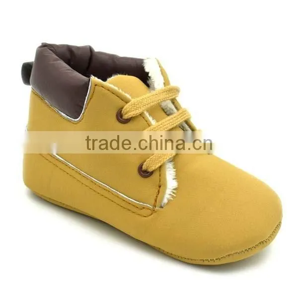autumn&winter khaki warm baby shoes 0-18month