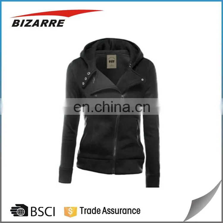 Autumn winter new design zip up hoody jacket sweatshirt hooded