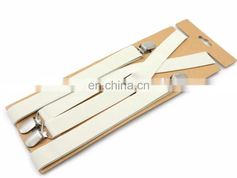 2017 Wholesale Low MOQ solid color Suspenders