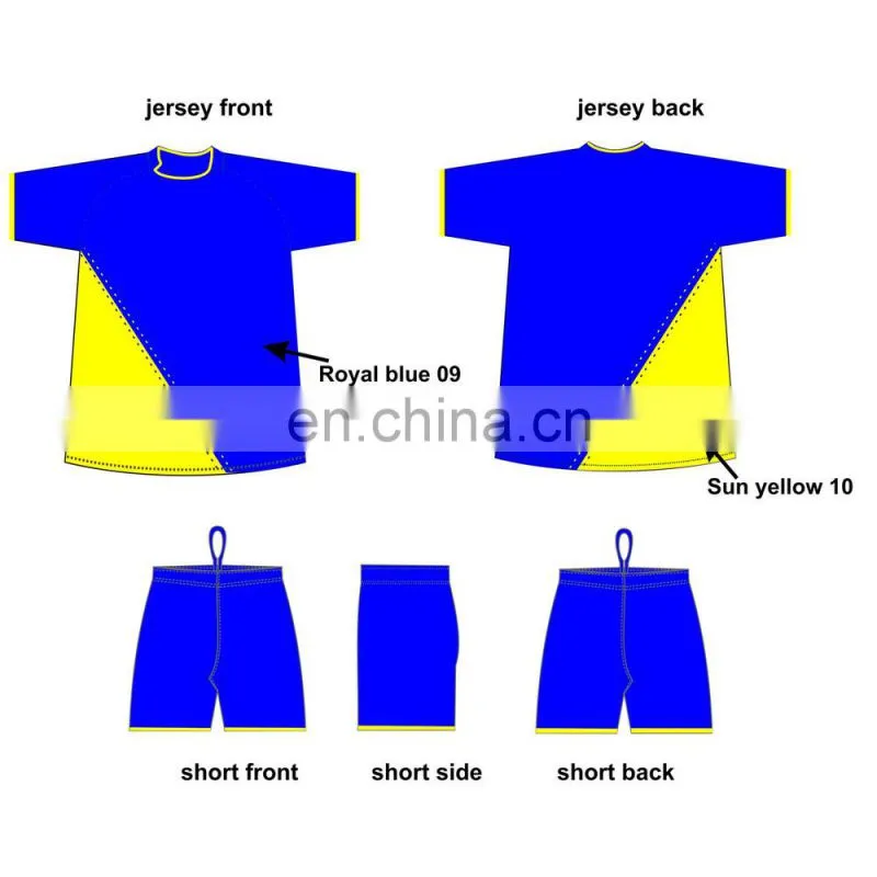 Sublimation ootball jersey picture for soccer team wear made in china wholesale