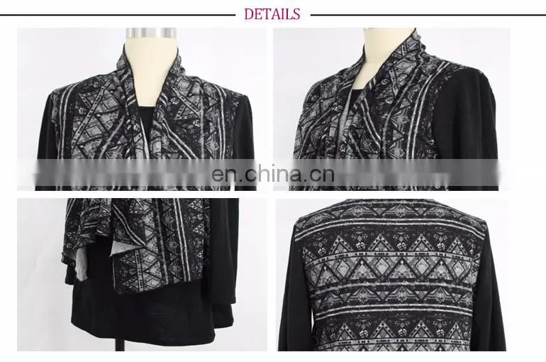 African Kitenge Dress Designs Double Layered Ikat Print Ladies Neck Design Tunic