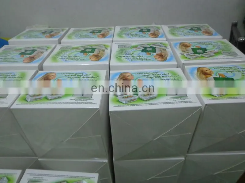High Quality Custom glossy laminated printed paper Facial tissue box design