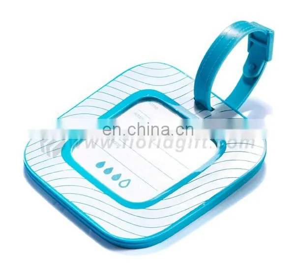 Fashion custom made gift airplane soft pvc luggage tags