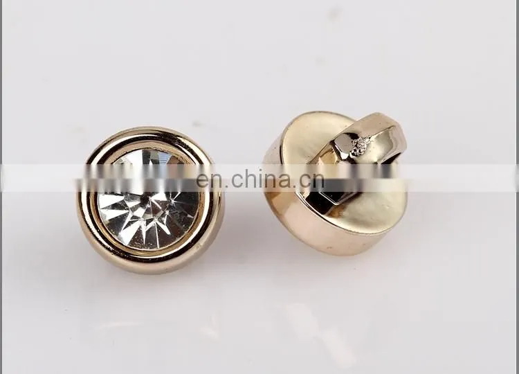 UV Plating Rhinestone Shank Button BA60135