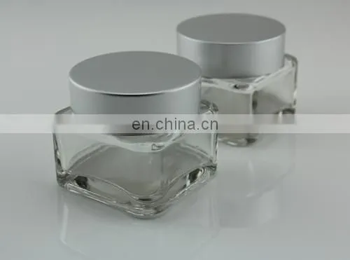 100g empty glass face cream jar bottle for cometic