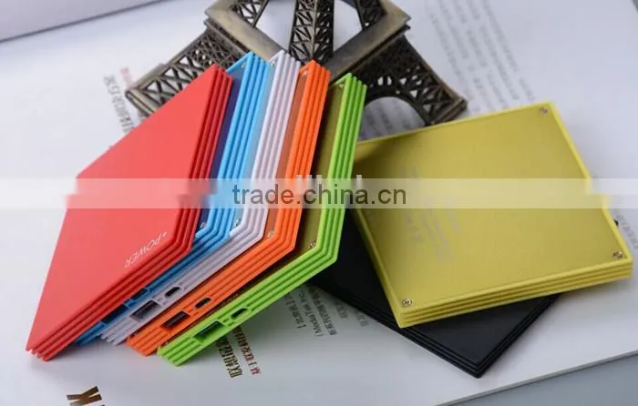 Custom metal suqare power bank 2500mah usb power bank