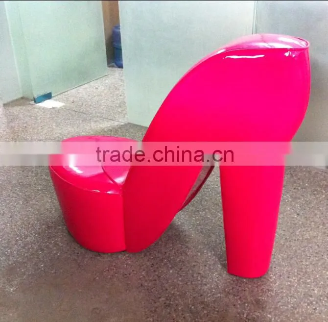 Modern design living room high heel shoe chair