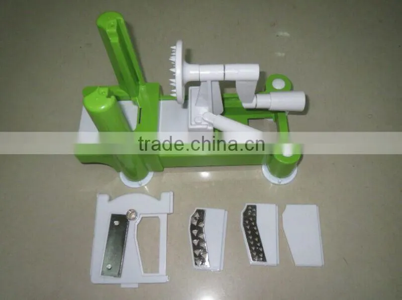 3-in-1 Tri-blade vegetable fruit spiral slicer cutter chopper dicer shred