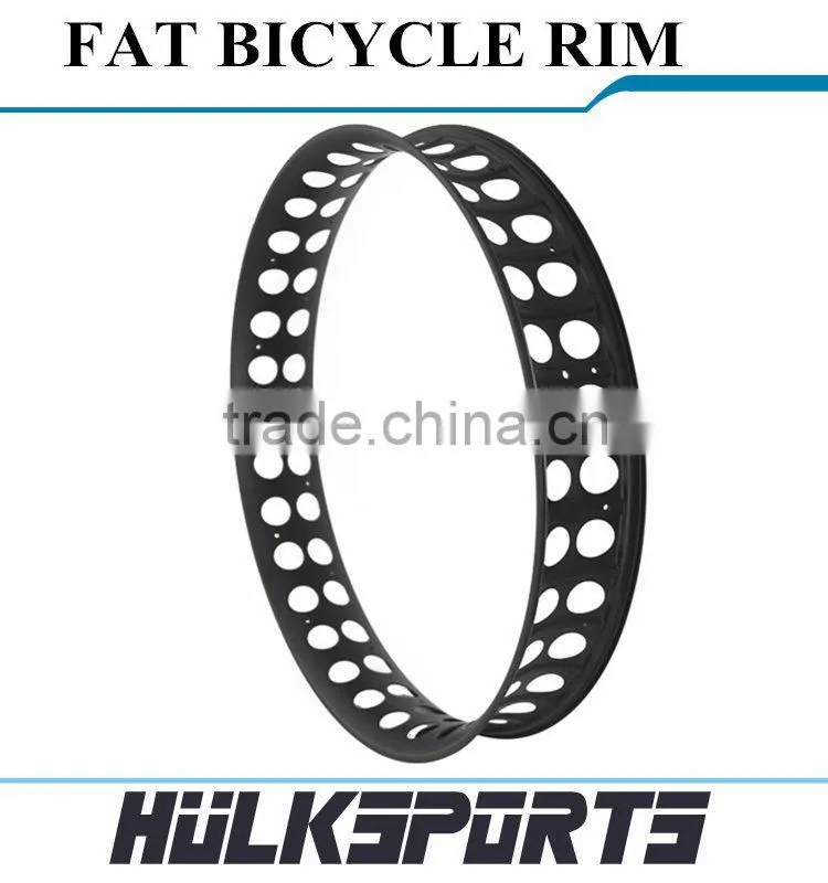 High Quality CheapBicycle Parts 26ER Profile 25mm Fat Wheel Rims Width 100mm Carbon Fiber Wheels Tubuless Rims Fat Bike Wheels