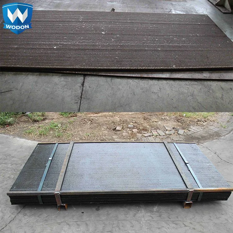 Wodon factory chromium carbide overlay with high HRC 58-65 CCO wear plate for mining, cement plant or power plant