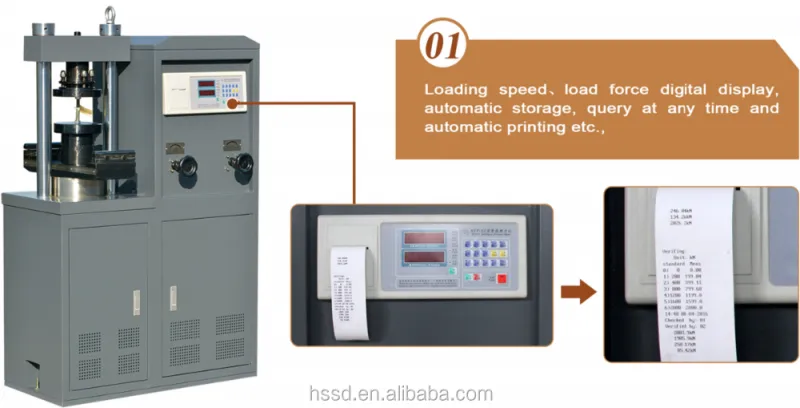 YES-300 /10 Cement Brick Digital 300kn Hydraulic Compression 10KN Flexural Testing Machine