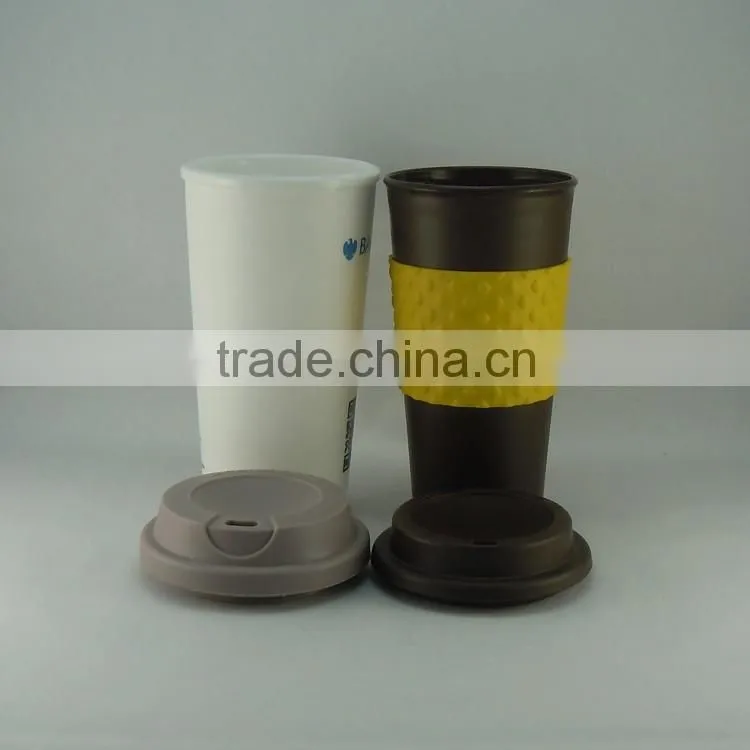2015 newly good quality silicone stainless steel coffee cup set