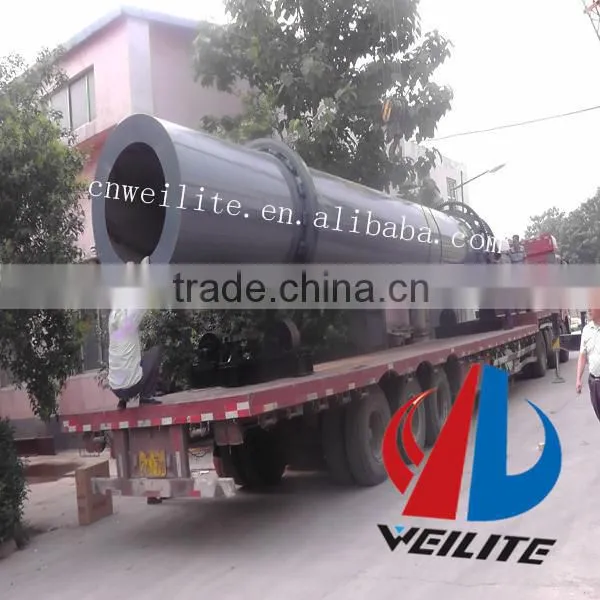 Rotary Drying Machine For Charcoal Powder / Charcoal Powder Rotary Dryer