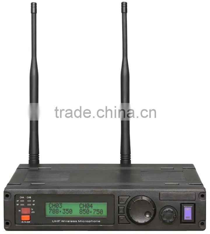 OK-2000 Dual Channels/UHF PLL 32/99 channels True Diversity Recever Wireless microphone