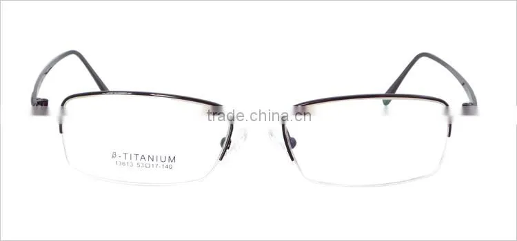 Half-rim half titauium mens 2014 new style glasses frames spectacle frames manufacturers