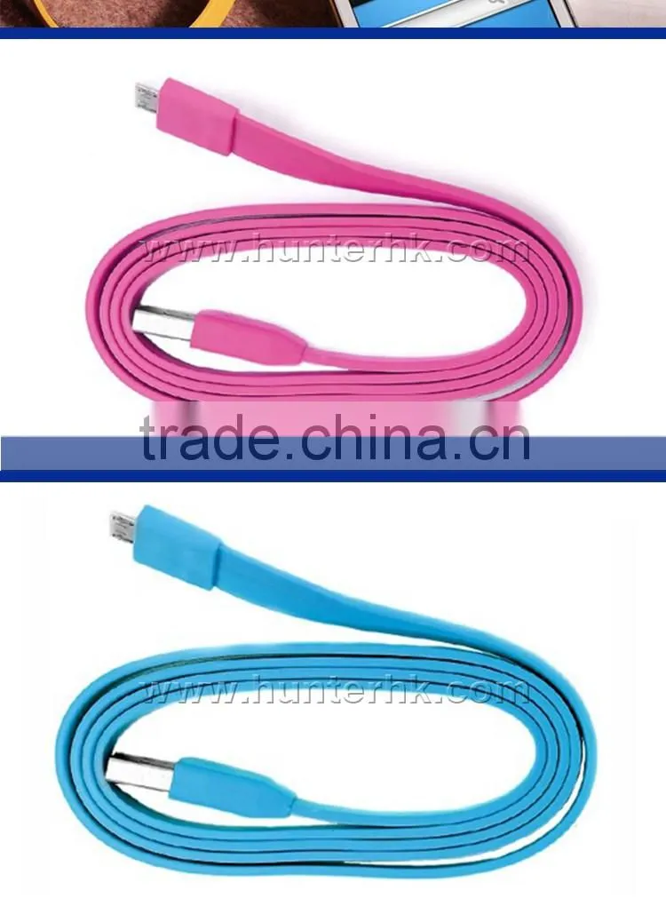 Best Selling Colorfull For Micro USB Flat Data Cable