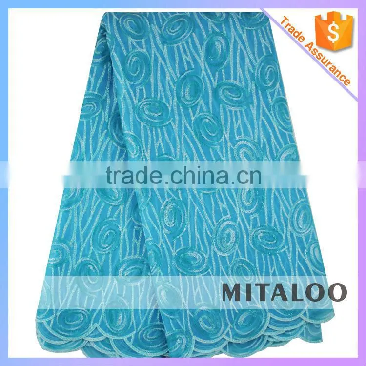 Mitaloo MOG0187 Good Quality Silk Lace African Double Organza Lace Swiss Organza Lace