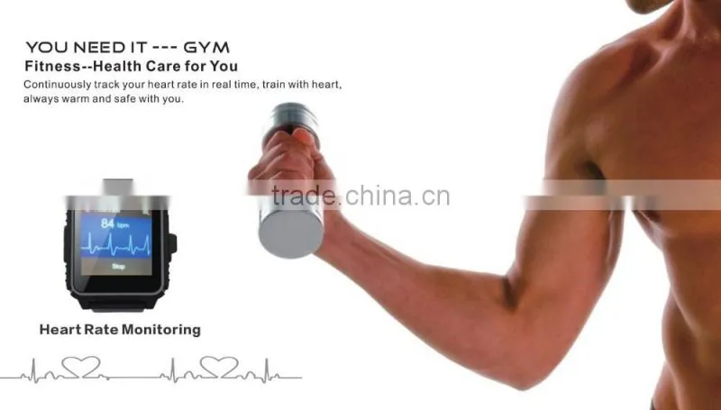 The IP68 waterproof heart rate smart watch sync with Android and IOS smart watch manufacturer